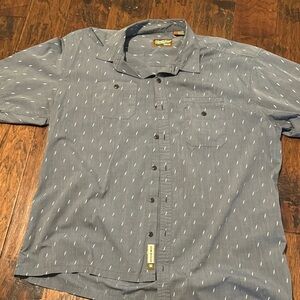 Howler Brothers Blue Casual Button Down Shirt